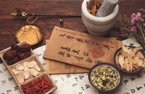 Representación de plantas medicinales usadas en fitoterapia china para la fertilidad