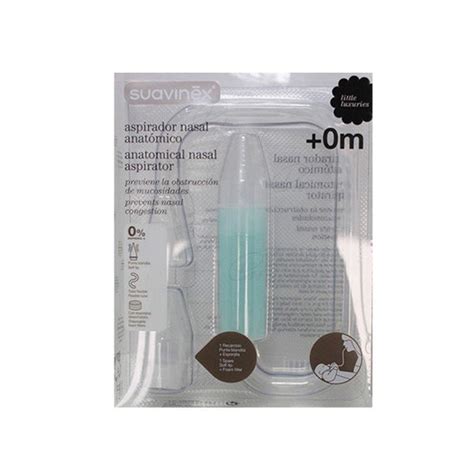 Diseño de aspirador nasal Suavinex con esponjitas desechables