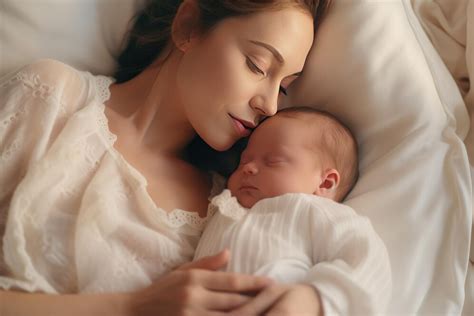 Fotografía de una madre lactante con su bebé, con un filtro suave para representar la vulnerabilidad