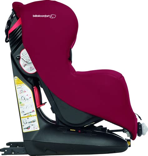 Infografía detallando los sistemas de seguridad de la silla Bébé Confort Iseos Isofix (Isofix, Safe Side, arnés de 5 puntos)