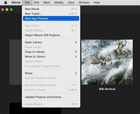 Captura de pantalla de iMovie mostrando la opción de exportar archivo