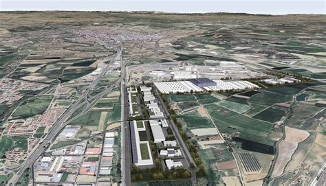 Mapa de ubicación del Polígono Industrial El Algarrobito en Moguer, destacando la zona de naves industriales