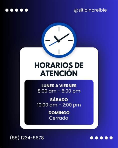Infografía con los horarios de atención de los distintos servicios médicos.