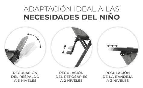 Detalle del asiento reclinado y reposapiés ajustable de la Kinderkraft Trig