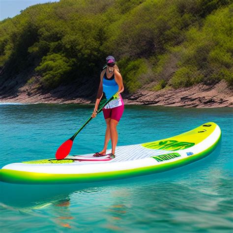 Collage de personas disfrutando de diferentes modelos de tablas de paddle surf hinchables