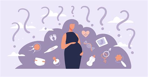 Ilustración que representa el concepto de embarazo psicológico