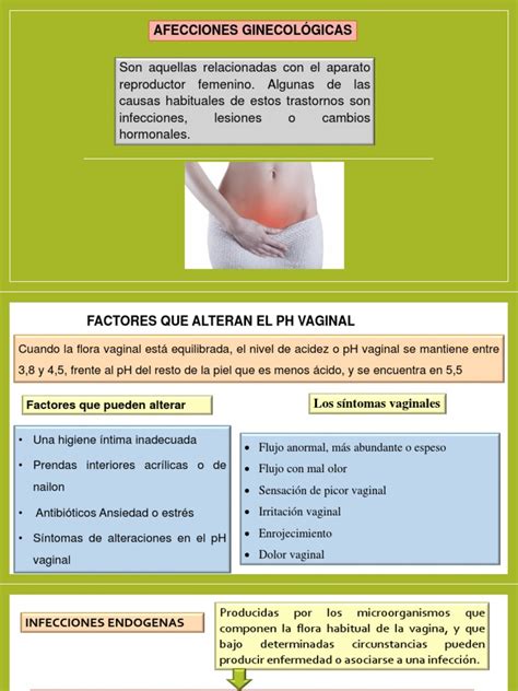 Infografía mostrando los diferentes tipos de afecciones ginecológicas que pueden tratarse con óvulos vaginales