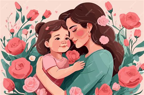 Ilustración representando la conexión entre madre e hijo a través de la epigenética.