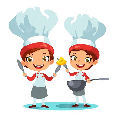 Ilustración de dos cocineros con utensilios musicales y una maleta llena de cuentos.