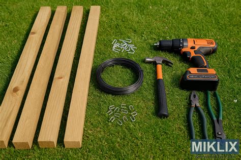 Herramientas y materiales para construir una minicuna