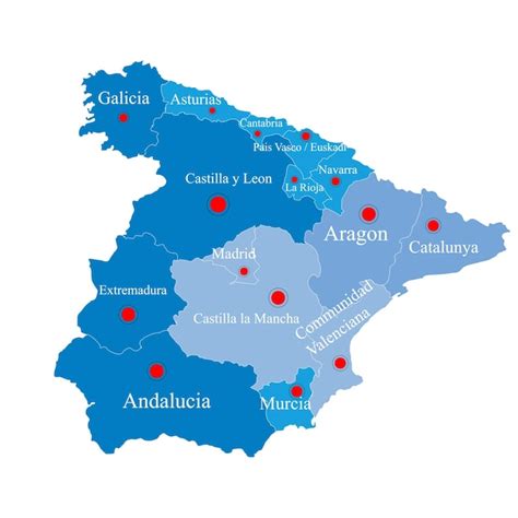 Mapa de España con zonas rurales marcadas donde hay escasez de pediatras