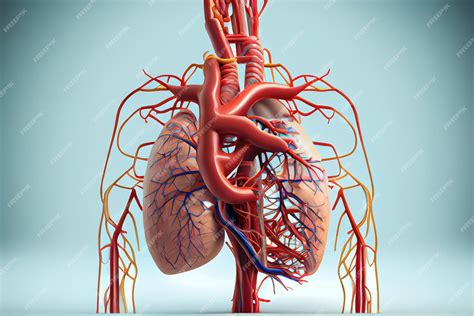 Ilustración anatómica del sistema circulatorio, relevante para Angiología y Cardiología.