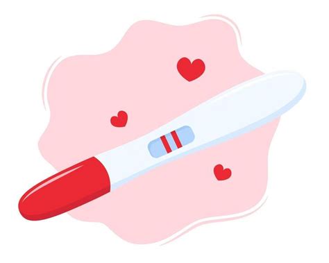 Ilustración de test de embarazo positivo
