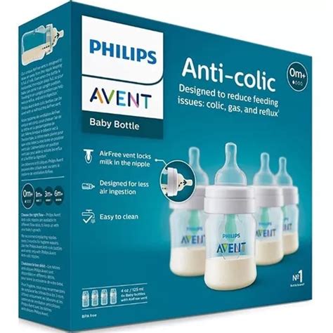 Diagrama del sistema de ventilación anticólicos de los biberones Philips Avent