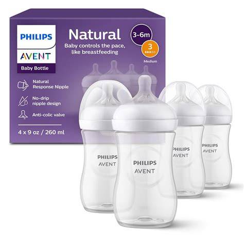 Comparación de tetinas Philips Avent Natural y Natural Response (con y sin ranura J, números)