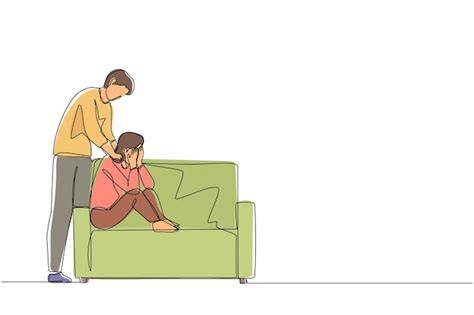 Ilustración de una mujer recibiendo apoyo y consuelo