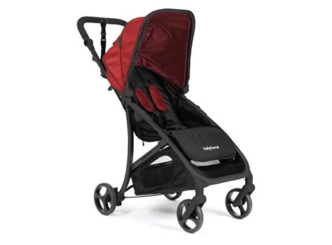 Silla de paseo Babyhome Vida en color burdeos con chasis champagne metálico