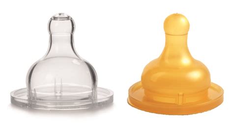 Comparación de tetinas de látex y silicona