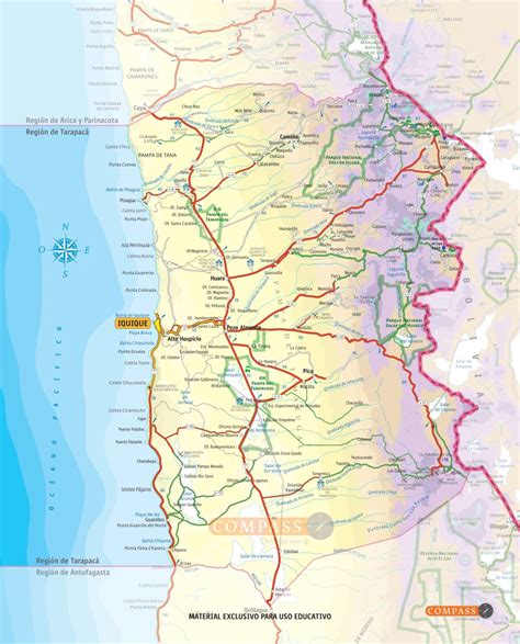 Mapa de la región de Ovar destacando zonas costeras y puntos de venta de artículos de pesca