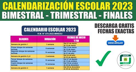 Diagrama de un año escolar dividido en trimestres con sus respectivas evaluaciones