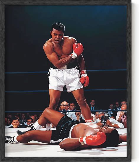 Foto de Muhammad Ali en el ring de boxeo durante una pelea