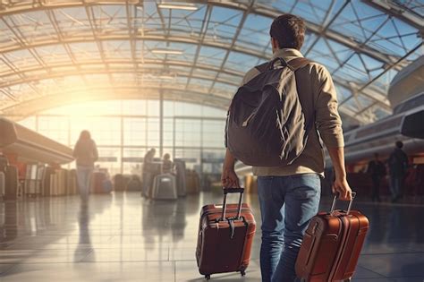 Persona pesando una maleta en un aeropuerto, con una balanza mostrando unidades en kg y lb.