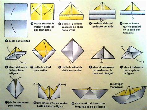 Infografía paso a paso para hacer un barco de pañales