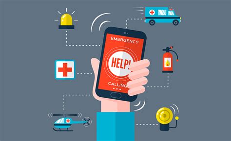 Imagen de un teléfono con el número de emergencias médicas visible y un símbolo de hospital.