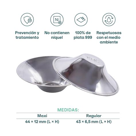 Imagen de copas de plata para lactancia