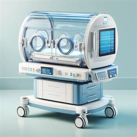 Bebé en incubadora recibiendo terapia de enfriamiento