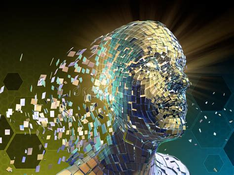 Ilustración abstracta representando la fragmentación del yo