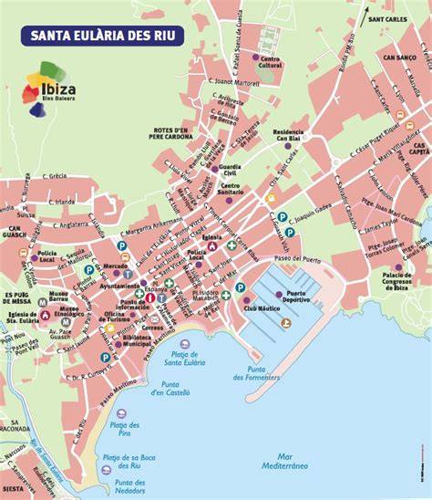 Mapa de localización del Centro de Salud de Santa Eulària des Riu