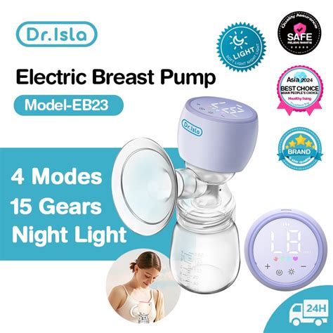 Infografía: Características clave del extractor Dr. Isla (modo automático, BPA free, luz nocturna, portátil, ergonómico)