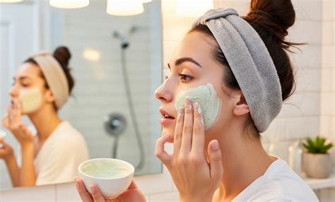 Fotografía de una mascarilla facial preparada con polvo de cáscara de granada