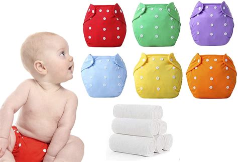 Foto de bebés con pañales de tela de distintos diseños