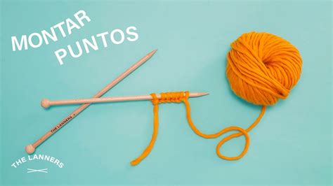 Esquema de cómo montar puntos en una aguja de tejer