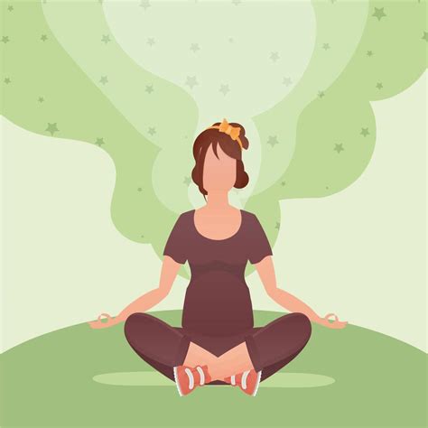 Una mujer embarazada meditando con flores en el fondo, simbolizando calma y bienestar