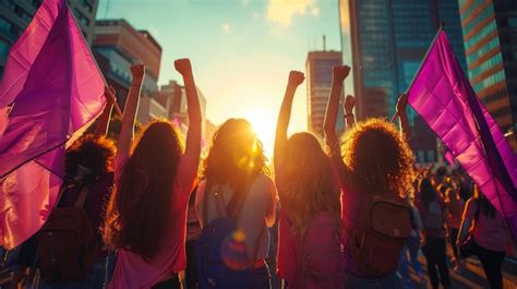 Imagen de mujeres manifestándose pacíficamente por sus derechos reproductivos