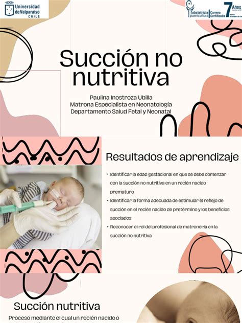 Infografía: beneficios de la succión no nutritiva