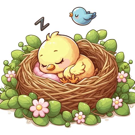Ilustración de un bebé durmiendo plácidamente en un nido colecho, con un fondo suave y acogedor