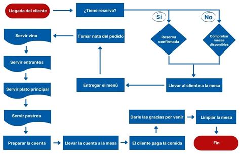 Diagrama de flujo mostrando los servicios que ofrece una clínica de maternidad
