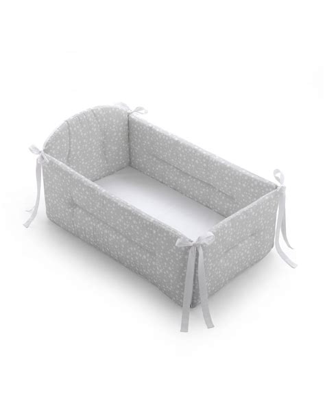 Reductor de cuna Giordani Prima Nanna con estampado de estrellitas en color gris