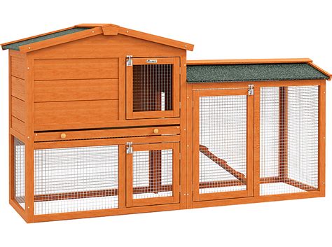 Esquema de una conejera exterior con protección solar y ventilación