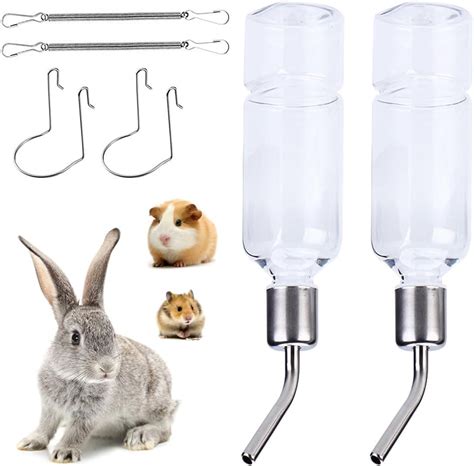 Ilustración mostrando un conejo interactuando con un bebedero seguro