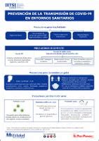 infografía sobre la prevención de infecciones en entornos sanitarios