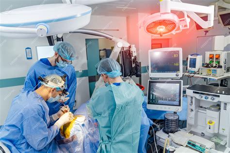 Equipo médico pediátrico en quirófano infantil