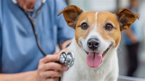 Foto de perro recibiendo atención veterinaria o siendo examinado por un veterinario