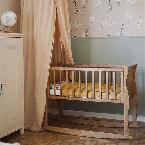 Cesta Panier De Berceau Vintage Nude para bebé en algodón orgánico