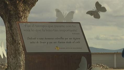 Monumento o jardín de recuerdo para bebés estrella en un cementerio