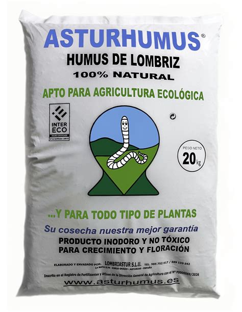 Fertilizante de humus de lombriz en un recipiente